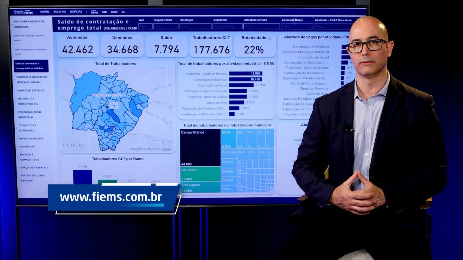 Imagem de compartilhamento para o artigo Indústria de MS abre mais de 7,8 mil vagas e impulsiona economia no início de 2026 da MS Todo dia